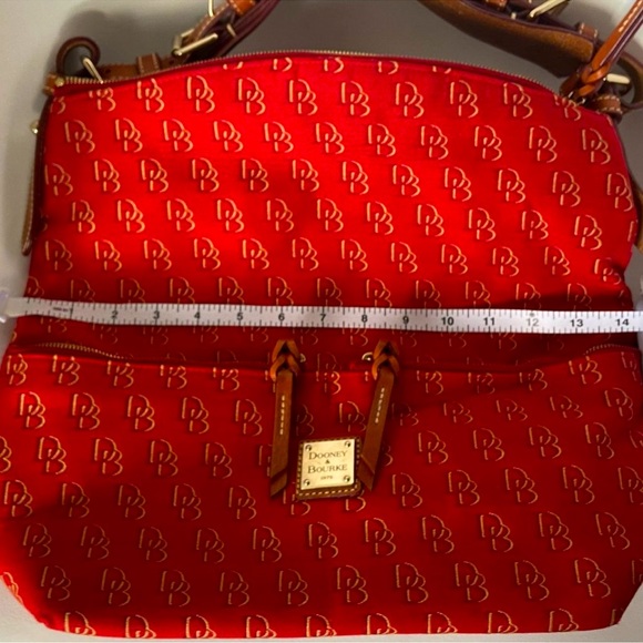 Authentique Dooney & Bourke Logo Handbag red - Picture 3 of 8